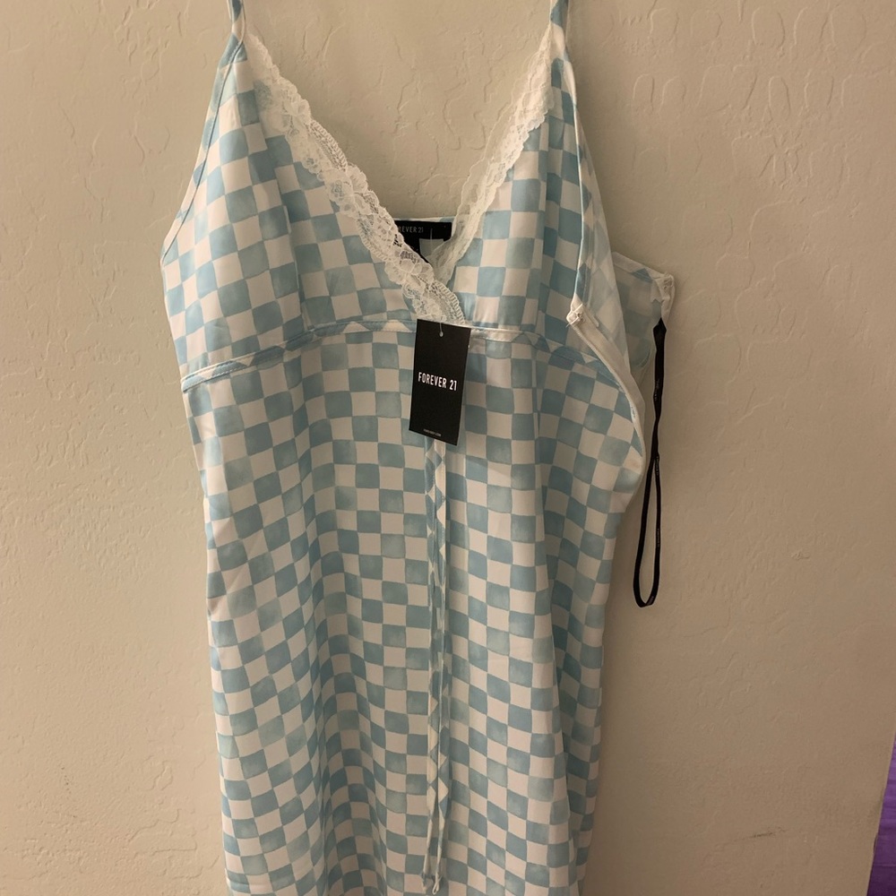 Brand new Forever 21 Blue Checkered dress
